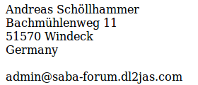 Impressum Legal Notice